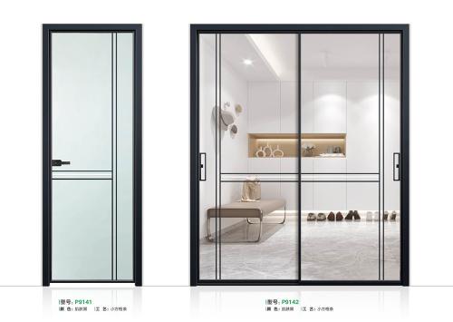 18級窄推拉門-平開9141